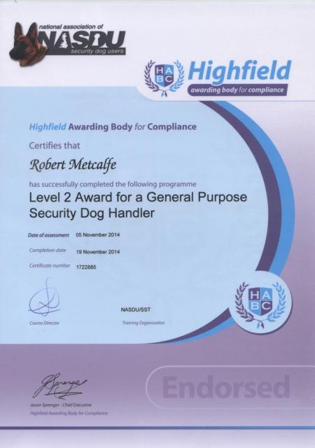 Security Dog Handler